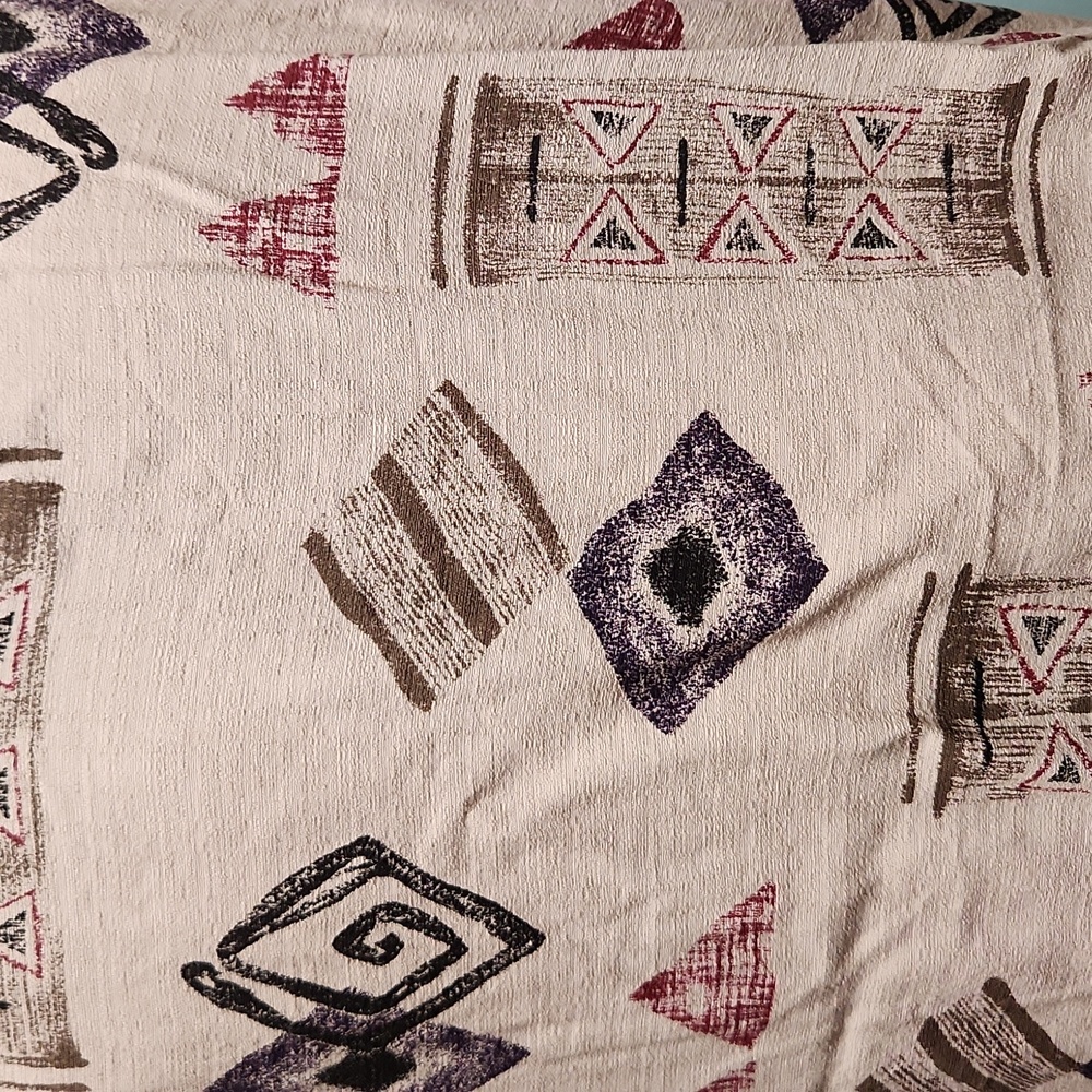 NYCC - vintage short sleeve geometric blouse/tank 1X - Picture 7 of 14